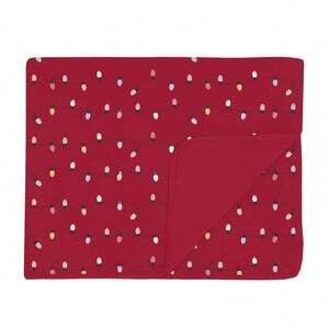NEW KICKEE toddler's holiday lights blanket in crimson